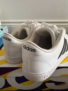 adidas White and Black Low-Top Sneakers